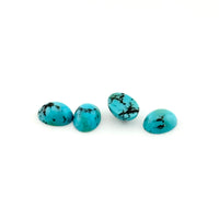 8x6mm Arizona Stabilized Turquoise Oval Cabs