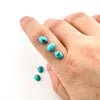 8x6mm Arizona Stabilized Turquoise Oval Cabs