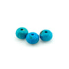 8.5x6 to 10.5x7.5mm Arizona Stabilized Turquoise Wheel Beads