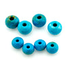 8.5x6 to 10.5x7.5mm Arizona Stabilized Turquoise Wheel Beads