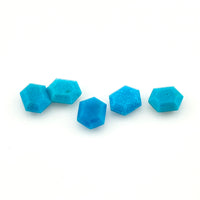 8x6mm Arizona Stabilized Turquoise Hex Tablets™