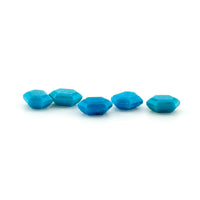 8x6mm Arizona Stabilized Turquoise Hex Tablets™