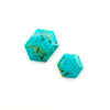 10mm Arizona Stabilized Turquoise Hex Tablets™