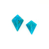 12x9 to 14x10mm Arizona Stabilized Turquoise Rose Cut Kites