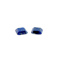 10mm Chilean Lapis Emerald Shape Portrait Cuts