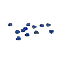 5 to 6.8mm Chilean Lapis Heart Cabs