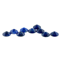 6 to 8mm Chilean Lapis Round Cone Cabs