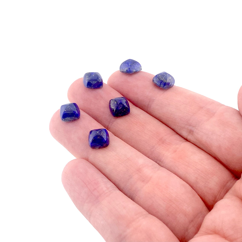 8mm Chilean Lapis Sugarloaf Cabs