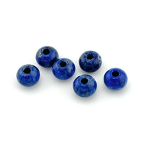 8.5x6 to 10.5x7.5mm Chilean Lapis Wheel Beads