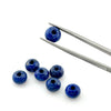 8.5x6 to 10.5x7.5mm Chilean Lapis Wheel Beads