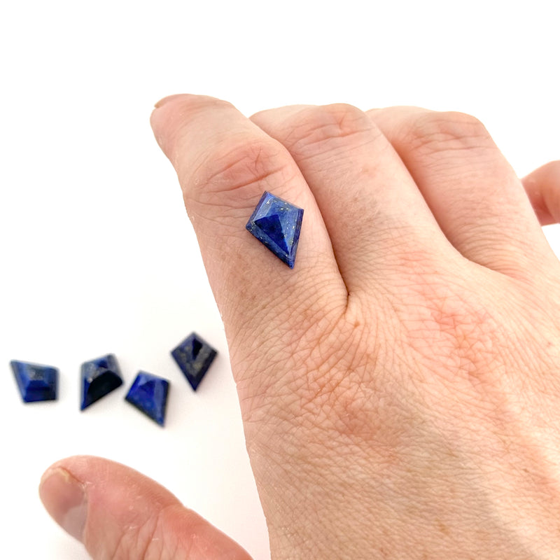 12x9 to 14x10mm Chilean Lapis Rose Cut Kites