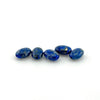 10x7x4mm Chilean Lapis Flat Oval Beads