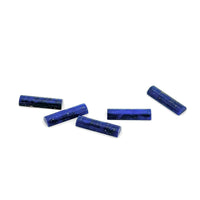 14x4mm Chilean Lapis Half Cylinders