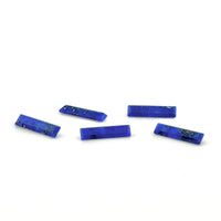 12x3mm Chilean Lapis Elongated Baguettes