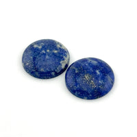 23 to 41mm Chilean Lapis Round Disc Cabs