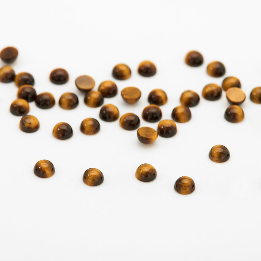 3mm Tiger's Eye Round Cabs