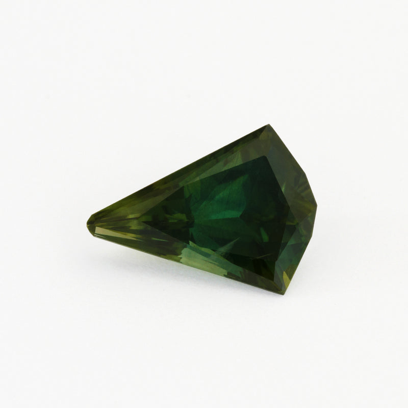 2.86ct Green Australian Sapphire Kite