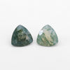 4 to 8mm Moss Agate Trillions