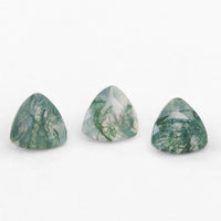4 to 8mm Moss Agate Trillions