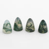 4 to 6mm Moss Agate Bullet Cabs