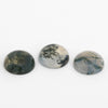 10 to 12mm Moss Agate Round Cabs