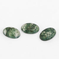 5x3 to 8x6mm Moss Agate Oval Cabs