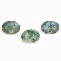 7x5 to 8x6mm Moss Agate Ovals