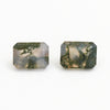 7x5 to 8x6mm Moss Agate Emerald Cuts