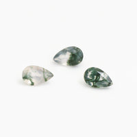 4x2.5mm Moss Agate Pears