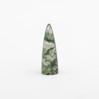 9x3 to 12x4mm Moss Agate Bullet Cabs