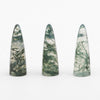9x3 to 12x4mm Moss Agate Bullet Cabs