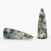 15x5mm Moss Agate Bullet Cabs