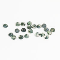 3mm Moss Agate Round Cabs