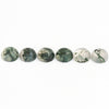 4 to 8mm Moss Agate Round Cabs