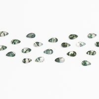 4x2.5mm Moss Agate Pear Cabs