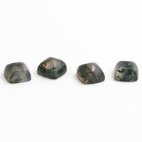 6 to 8mm Moss Agate Sugarloaf Cabs