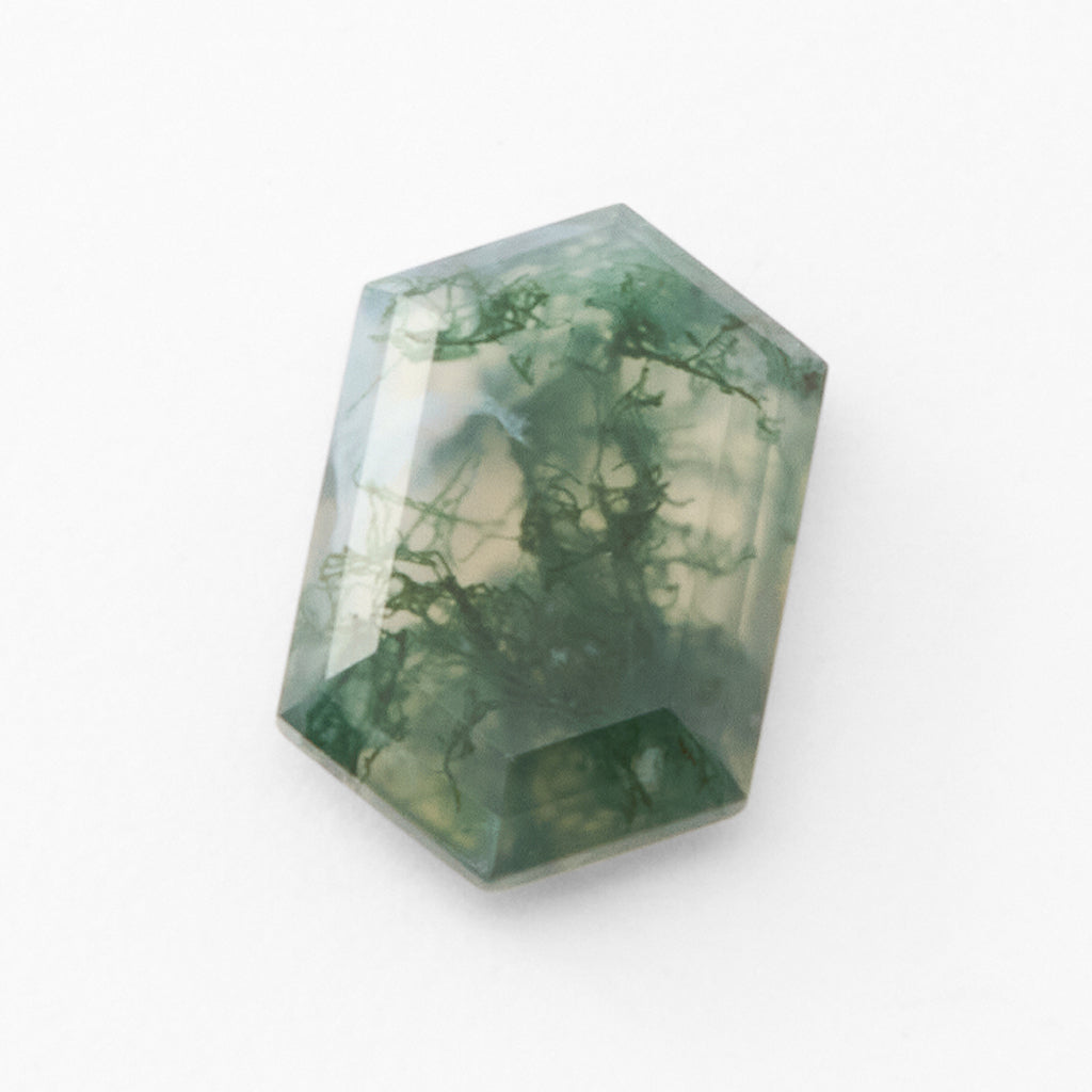 10x8 to 11x7mm Moss Agate Hex Tablets™ – Columbia Gem House
