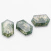 10x8 to 11x7mm Moss Agate Hex Tablets™