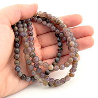 6 to 8mm Nevada Light Purple Sage Chalcedony® Round Bead Strands