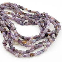 Nevada Purple Sage Chalcedony® Polished Baroque Bead Strands