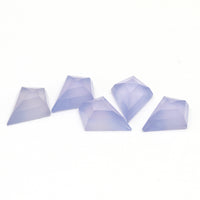 12x9 to 14x10mm Mexican Blue Chalcedony Rose Cut Kites