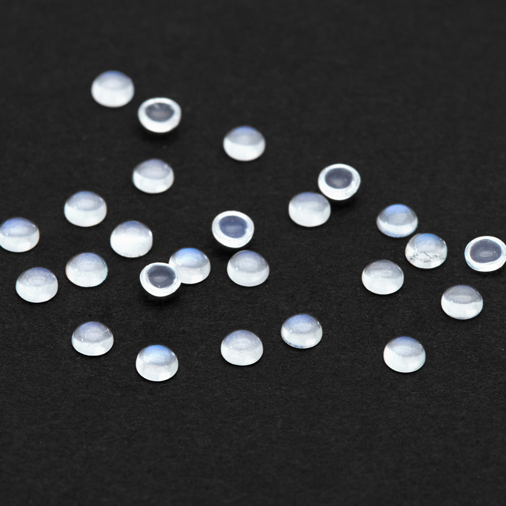 1.5 to 3mm Tanzanian Moonstone Round Cabs