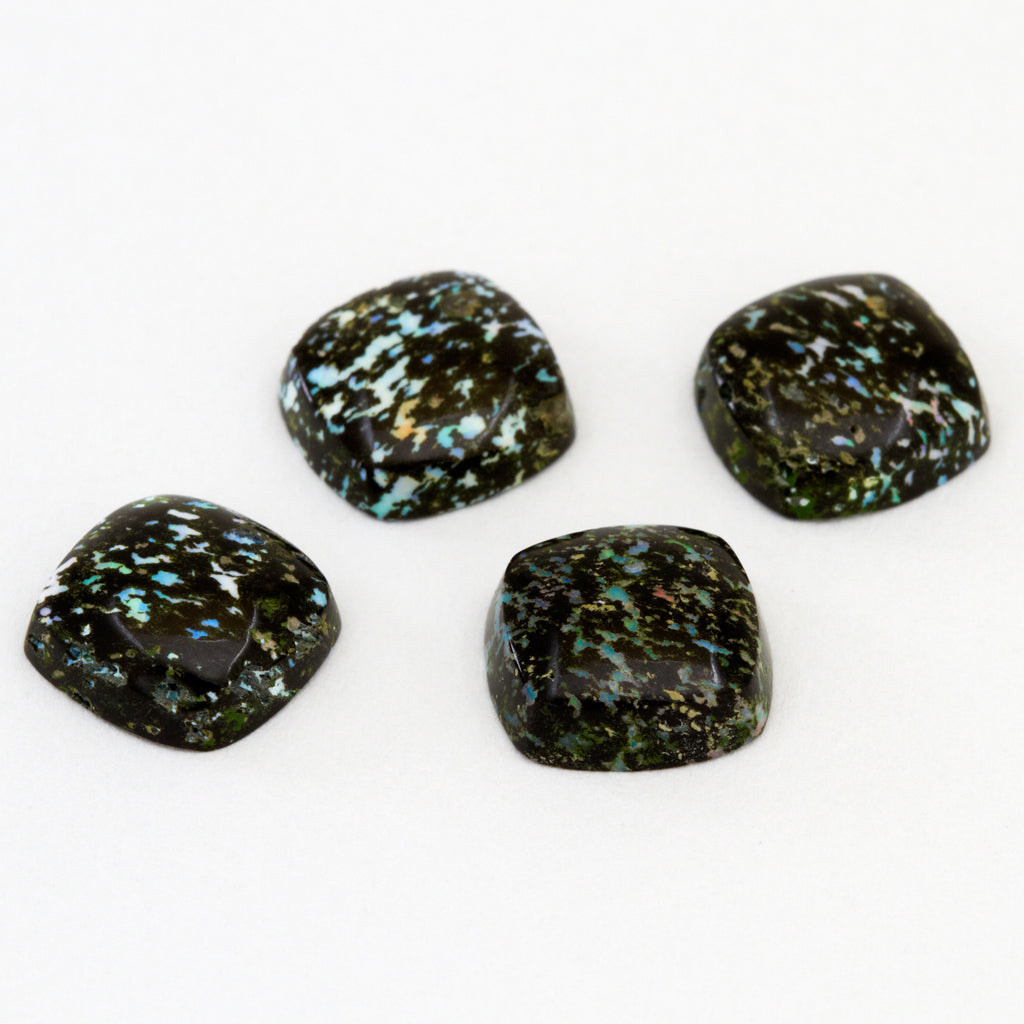 8 and 10mm Leopard Opal Cushion Cabs