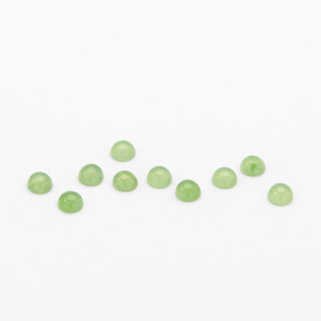 1.5 to 3mm Canadian Nephrite Jade Round Cabs