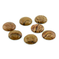 12 to 26mm Oregon Golden Desert Jasper Round Cabs
