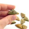 22x15mm Oregon Golden Desert Jasper Elongated Trillion Cabs