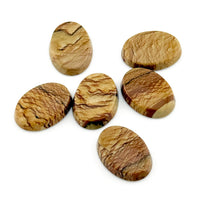 16x12 to 30x22mm Oregon Golden Desert Jasper Beveled Oval Cabs