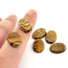 16x12 to 30x22mm Oregon Golden Desert Jasper Beveled Oval Cabs