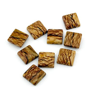 10mm Oregon Golden Desert Jasper Square Cabs