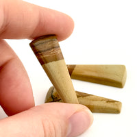 32x12mm Oregon Golden Desert Jasper Wedge Cabs